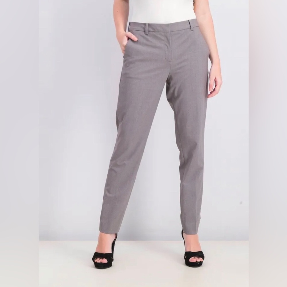 DKNY Women's Essex Slim Leg Pants Gray Size 2
